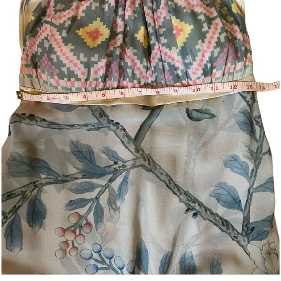 Matthew Williamson Iconic  Runaway Silk Layered Empire Waist Gown Size Small - Picture 5 of 16